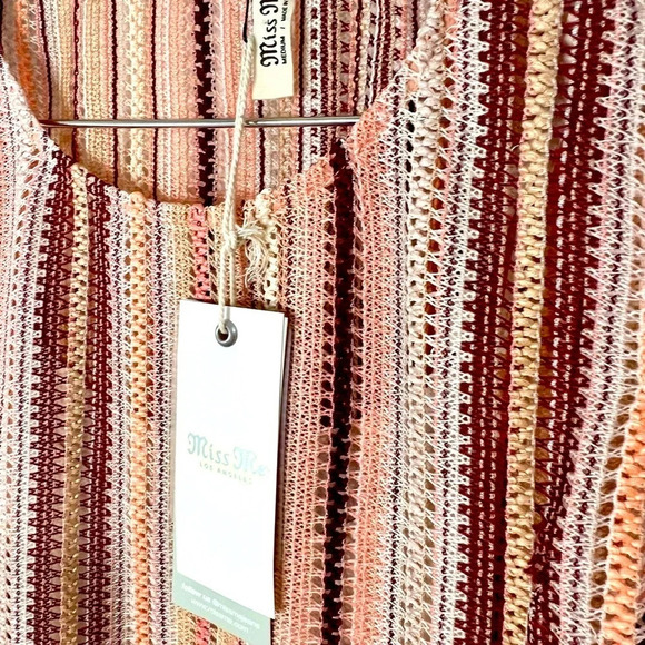 🆕 Miss Me Stitched Sleeveless Top with Tie Sides and Under Slip - Picture 9 of 13